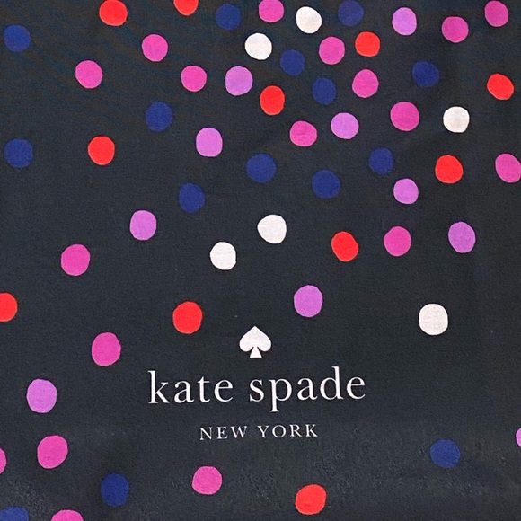 Kate Spade Large Colorful Polka Dot Tote Bag GUC - Picture 2 of 6